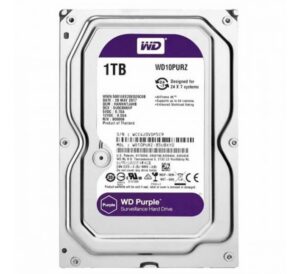 Disco Duro Interno Western Digital WD10PURZ Purple 3.5 Pulgadas, 1TB, SATA III, 6 Gbit/s, 5400RPM, 64MB Cache