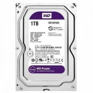 Disco Duro Interno Western Digital WD10PURZ Purple 3.5 Pulgadas, 1TB, SATA III, 6 Gbit/s, 5400RPM, 64MB Cache
