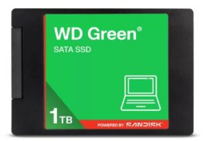 Unidad de estado Solido WD GREEN, 1TB, 2.5, 400 MB/s Escritura, 500 MB/s Lectura, SATA III