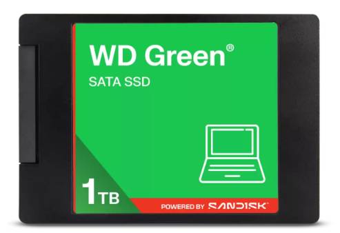 Unidad de estado Solido WD GREEN, 1TB, 2.5, 400 MB/s Escritura, 500 MB/s Lectura, SATA III Unidad de estado Solido WD GREEN, 1TB, 2.5, 400 MB/s Escritura, 500 MB/s Lectura, SATA III