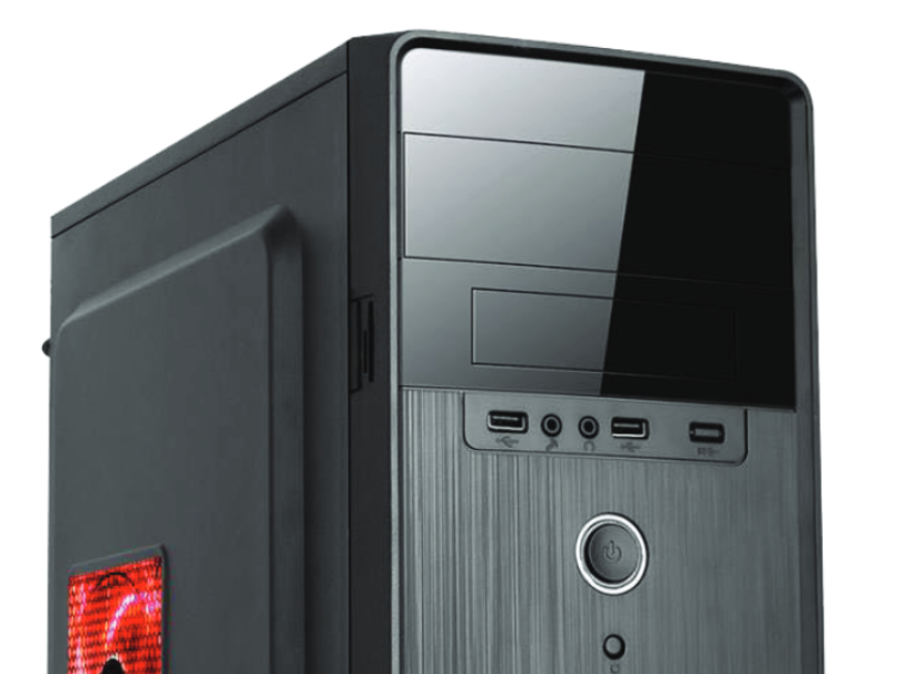 Gabinete Mini con Fuente de Poder Stylos. STPGAC5B