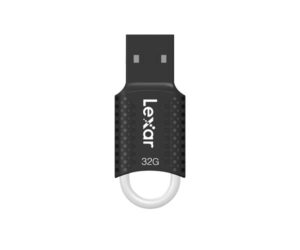 Memoria USB LEXAR 32GB, JumpDrive LJDV40-32GA, 2.0. Negro/Blanco
