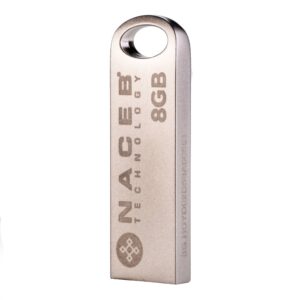 NACEB-USB-U106-20-8GB Interfaz USB 2.0 Capacidad 8 GB Velocidad de lectura 10–25 MB/s Velocidad de escritura 3–10 MB/s