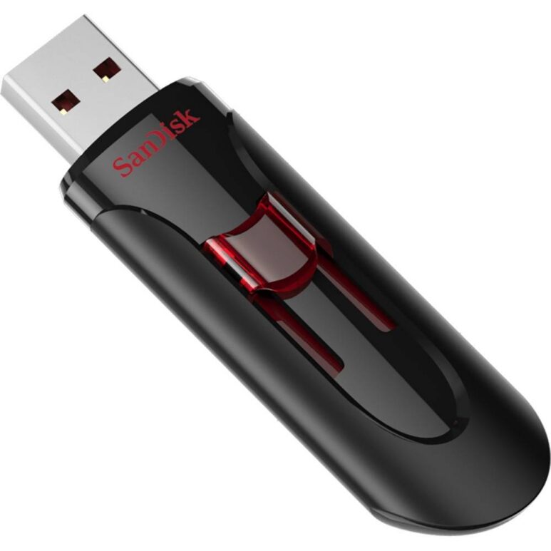 Memoria USB SanDisk Cruzer Glide, 64GB, USB 3.0, Negro/Rojo Memoria USB SanDisk Cruzer Glide, 64GB, USB 3.0, Negro/Rojo
