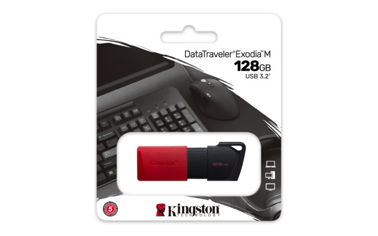 Kingston Technology DataTraveler 128GB USB3.2 Gen1 Exodia M (Negro + Rojo)
