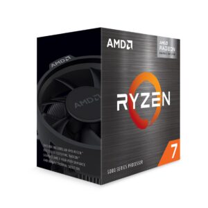 AMD RYZEN 7 5700G, 8 núcleos, socket AM4, Incluye ventilador, Con gráficos incluidos