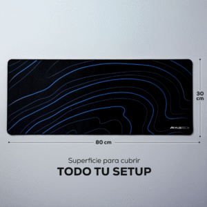 Blue Topographic Mouse Control Pad Mubitech 80x30cm - Imagen 7