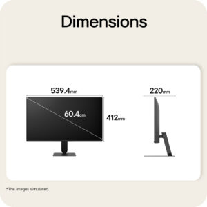LG 24U411B-B pantalla para PC 60,5 cm (23.8") 1920 x 1080 Pixeles Full HD LCD Negro