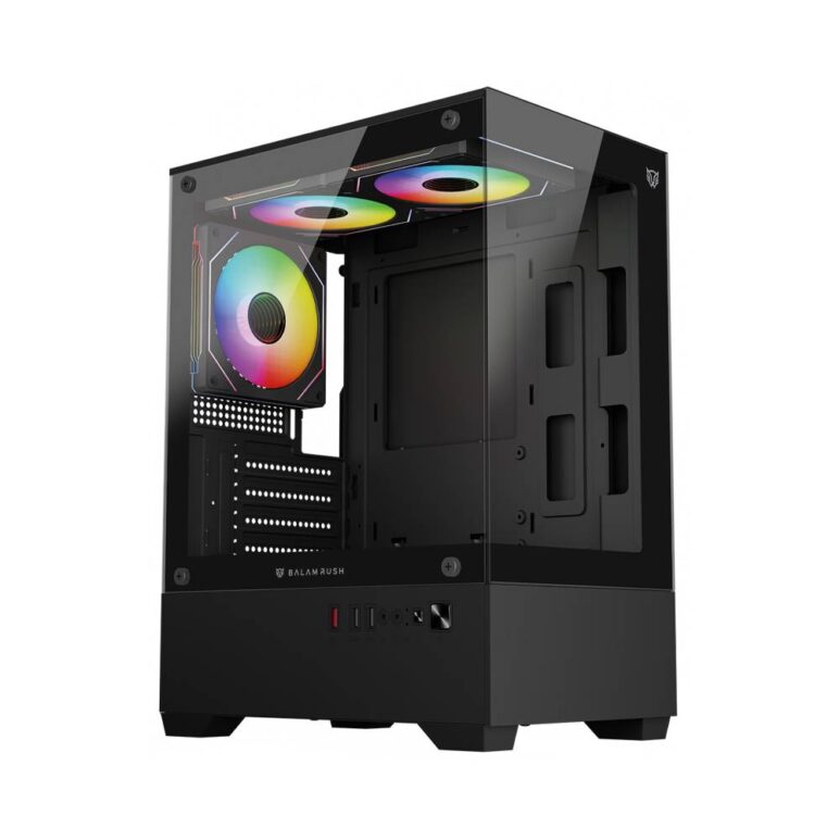 Gabinete Mini Torre NITROX GLOW CRYSTAL 4700C Factor: Mini ITX, Panel Lateral de Crystal templado