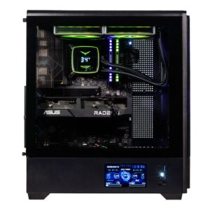 Gabinete Naceb Technology NA-0658LCD, Midi-Tower, Gabinete, Acero, E-ATX / ATX / mATX / Mini-ITX, Negro