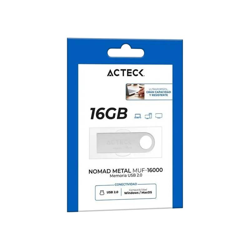 Memoria USB Nomad Metal MUF-1600 ACTECK Memoria USB 16GB