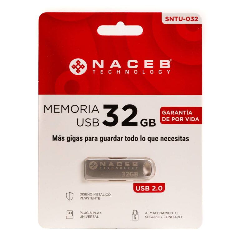 MEMORIA NACEB CAPACIDAD 32 GB USB INTERFAZ USB A 2.1