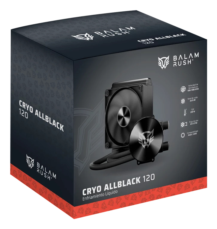 Enfriamiento Liquido BAMLAM RUSH CRYO ALLBLACK 120 Sistema de enfriamiento Liquido