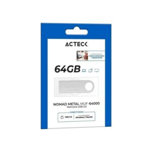 Memoria USB Nomad Metal MUF-6400 ACTECK Memoria USB 64GB