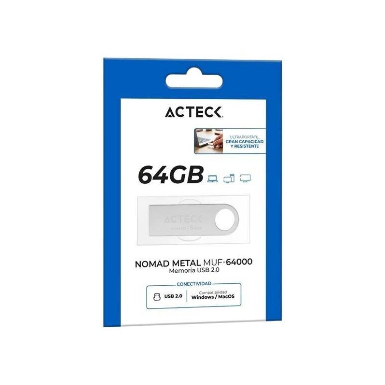 Memoria USB Nomad Metal MUF-6400 ACTECK Memoria USB 64GB