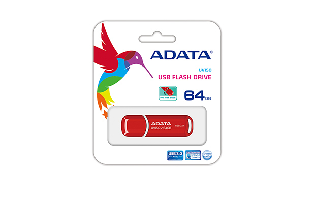 ADATA 64GB DashDrive UV150 unidad flash USB USB tipo A 3.2 Gen 1 (3.1 Gen 1) Rojo