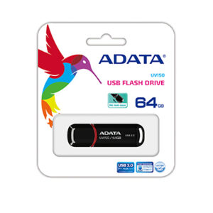 ADATA 64GB DashDrive UV150 unidad flash USB USB tipo A 3.2 Gen 1 (3.1 Gen 1) Negro