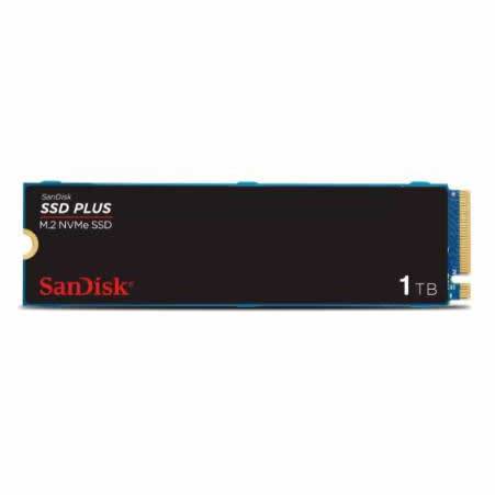 Unidad de Estado Solido SanDisk Plus NVMe, 1TB, M.2, 3200 MB/s Lectura, PCI Express 3.0