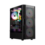 Gabinete Gamer Media Torre ATX DRAGONFLY VENTRA GM570 Factor: ATX, Micro Atx - Mini ITX