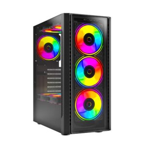 Gabinete Gamer Mini Torre ATX Dragonfly Crystal GM745 Azender Series
