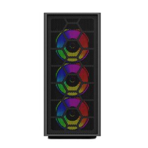 Gabinete Gamer Mini Torre ATX Dragonfly Mesh GM740 Azender Series