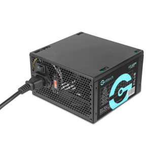 GETTTECH FUENTE DE PODER ATX 600W, VENTILADOR DE 120MM, MTBF 100,000 HORAS, EFICIENCIA ENERGETICA, NEGRO, MOD. GFS-60020