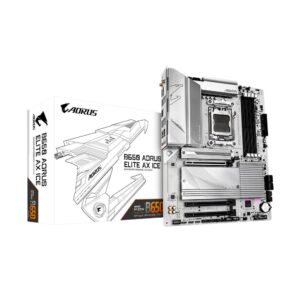 Tarjeta Madre Gigabyte ATX B650 AORUS ELITE AX ICE, SAM5, AMD B650, HDMI, 192GB DDR5 para AMD