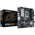 Tarjeta Madre Gigabyte B760M D3HP, Micro-ATX, LGA 1700, Intel B760, DDR5, HDMI/DP para Intel