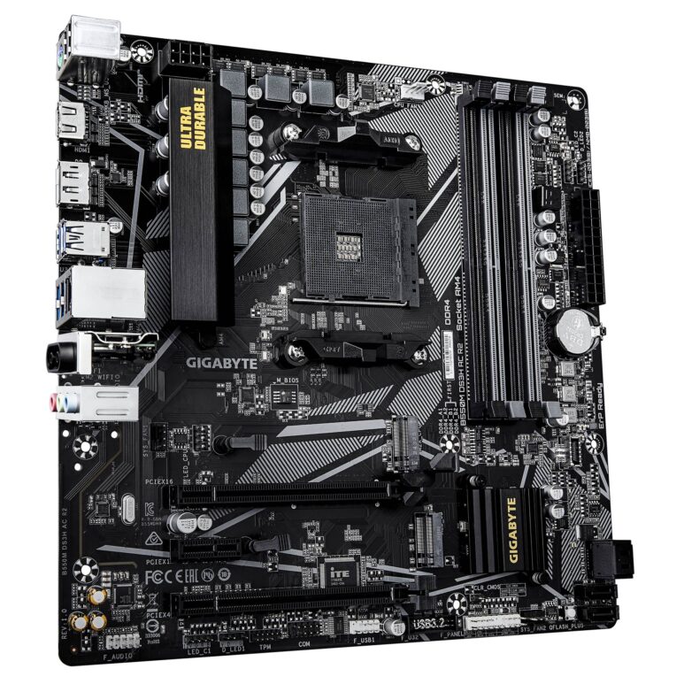 TARJETA MADRE GIGABYTE ATX B550M DS3H AC R2 DDR4, AM4, 32 GB, PARA AMD