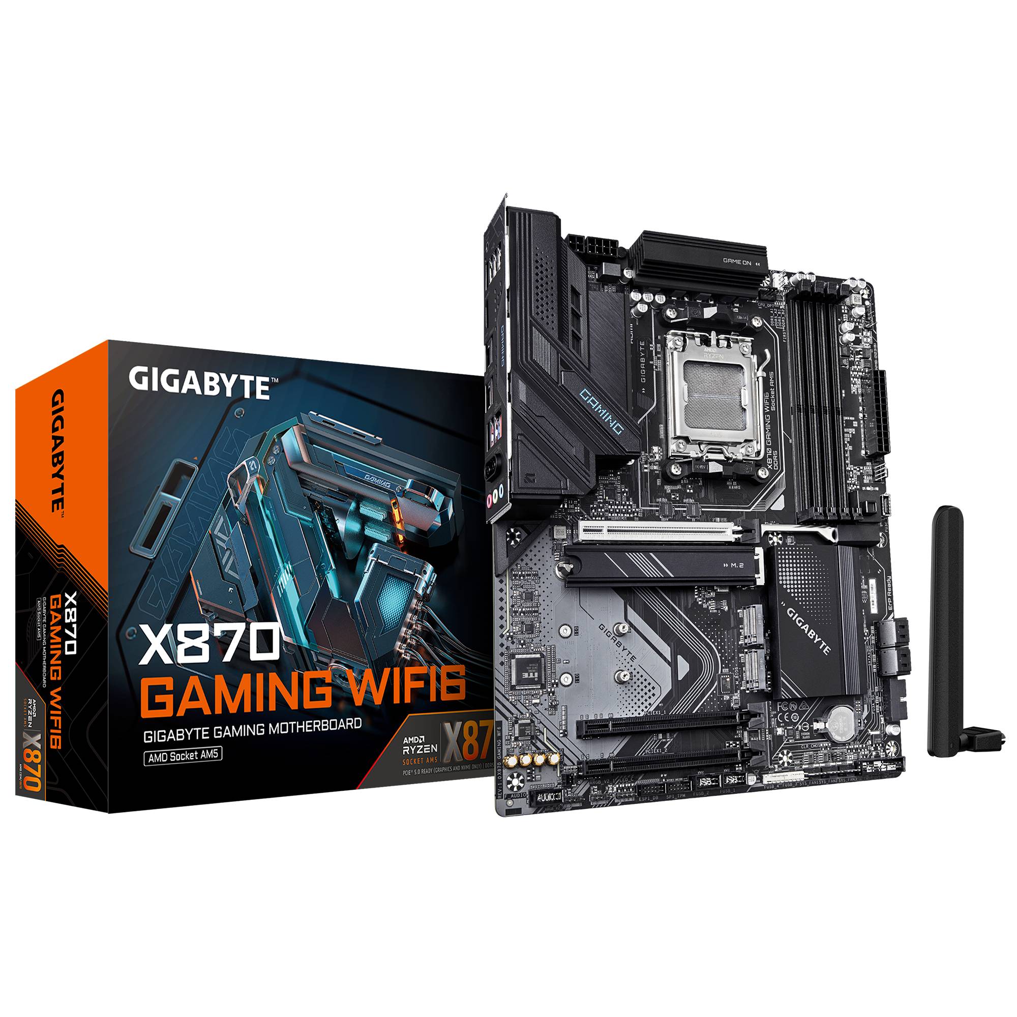 TARJETA MADRE GIGABYTE ATX X870 GAMING WF6 DDR5, AM5, 64 GB, PARA AMD