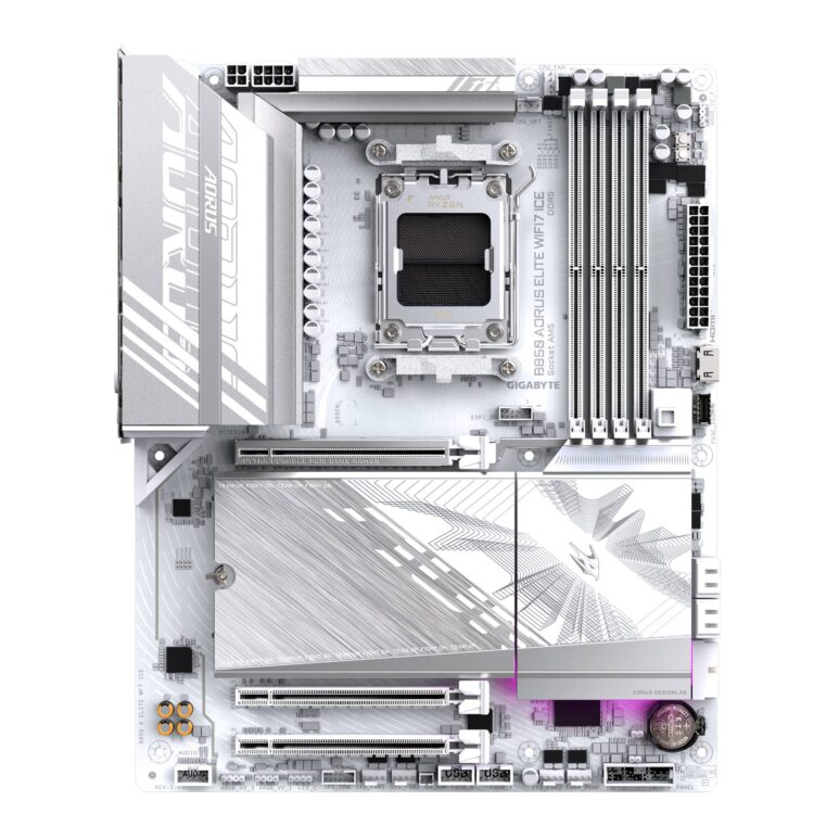 TARJETA MADRE GIGABYTE ATX B850 A ELITE WF7 ICE, DDR5, AM5, 256 GB, PARA AMD