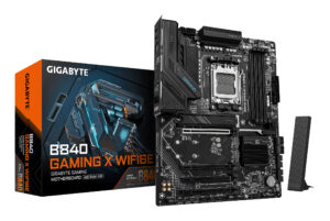 TARJETA MADRE GIGABYTE ATX B840 GAMING X WF6E, DDR5, AM5, 256 GB, PARA AMD