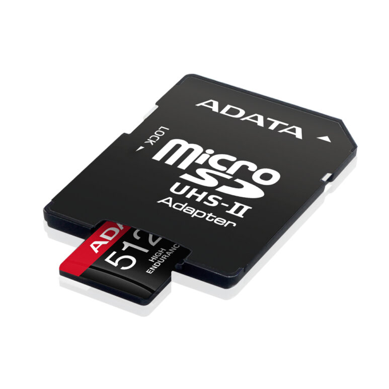Micro Secure Digital ADATA HIGH ENDURANCE (alta durabilidad) microSDXC UHS-I U3, SD6.0 Clase 10, V30 512GB Clase 10 (A2)