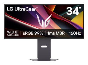 Monitor marca LG UltraGear Curvo WQHD de 34 pulgadas, MOD.34G600A-B, FreeSync™ Premium