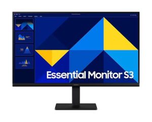 MONITOR SAMSUNG 27 PULGADAS, ESSENTIAL S3, S30GD, IPS, FHD, PLANO, 100Hz, 5ms, LS27D300GALXZX