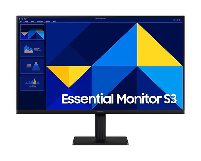 MONITOR SAMSUNG 27 PULGADAS, ESSENTIAL S3, S30GD, IPS, FHD, PLANO, 100Hz, 5ms, LS27D300GALXZX MONITOR SAMSUNG 27 PULGADAS, ESSENTIAL S3, S30GD, IPS, FHD, PLANO, 100Hz, 5ms, LS27D300GALXZX