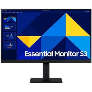 MONITOR SAMSUNG 22 PULGADAS, Essential S3, S30GD, IPS, FHD, PLANO, 100Hz, 5ms, LS22D300GALXZX