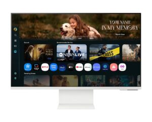 MONITOR SAMSUNG SMART M8, M80F, 32 PULGADAS, 4K-UHD, Flat, 60Hz, 4MS, LS32FM801ULXZX